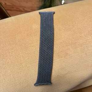 Apple Braided Loop Band fits 45 mm watch, M size wrist 6 inches - Blue